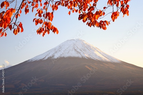 Obraz w ramie Mt. Fuji in the Autumn Season