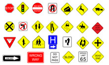 Collection Of Traffic Signs