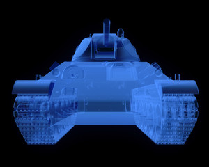 X-ray version of soviet t34 tank