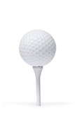 Fototapeta Desenie - Golf Ball isoliert auf weiß