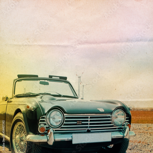 Fototapeta dla dzieci Oldtimer Background Triumph