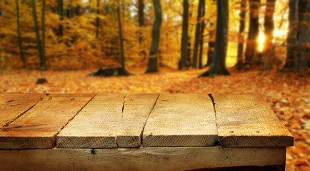 Wall Mural - Empty table