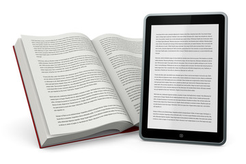 Wall Mural - libro e nuove tecnologie