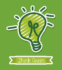 Wall Mural - think green