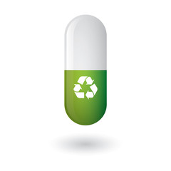 Poster - Pill with recycle symbol