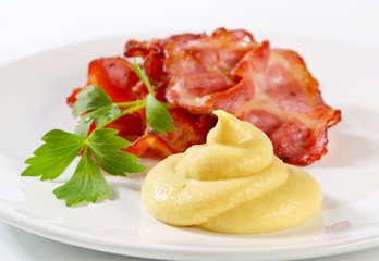 Sticker - Crispy bacon with mustard