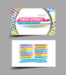 vector business card set, design