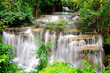 Waterfall in tropical forest in Thailand