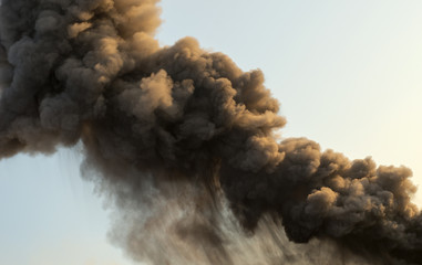 Detail of ash cloud from an eruption