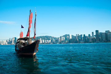 Wall Mural - Hong Kong Junk Ship