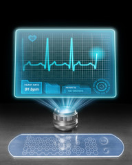 futuristic medical computer