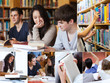 © WavebreakmediaMicro - Collage of students in library