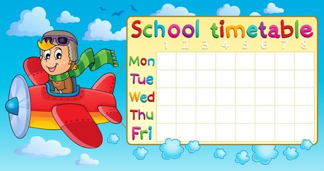 Poster - School timetable thematic image 1