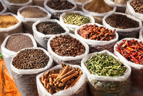 Naklejka na szybę Indian spices