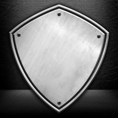 shield pattern metal background
