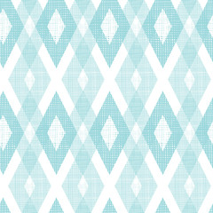 Wall Mural - Vector pastel blue fabric ikat diamond seamless pattern