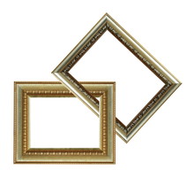 Two Gold Wood Frames