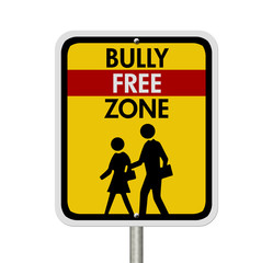 Wall Mural - Caution This is a Bully Free Zone