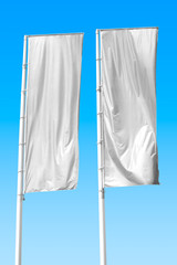 Two white flag