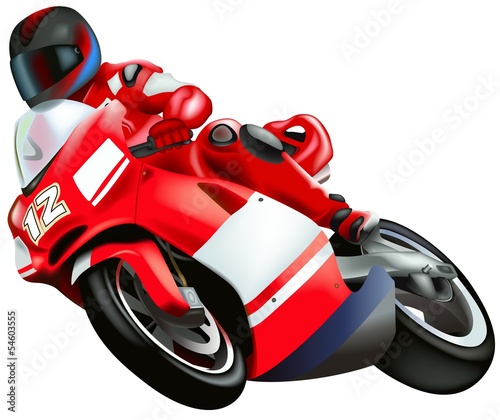 Naklejka dekoracyjna Motorcycle