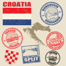 Set Of Croatia Stamps