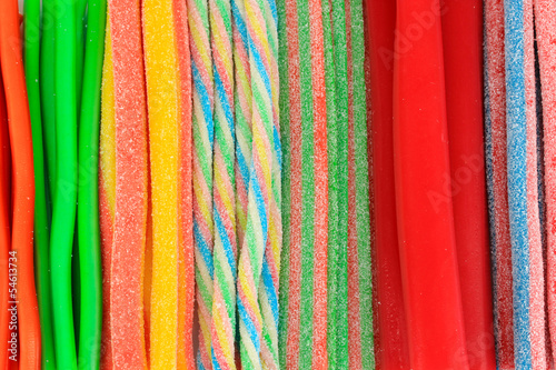 Nowoczesny obraz na płótnie Sweet jelly candies close-up