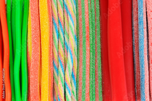 Naklejka dekoracyjna Sweet jelly candies close-up