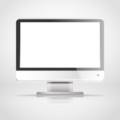 Leinwandbilder - Modern lcd monitor with blank screen. Template for a content