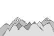 Bergwelt, Panorama - Skizze