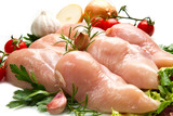 Fototapeta Mapy - petti di pollo con ingredienti