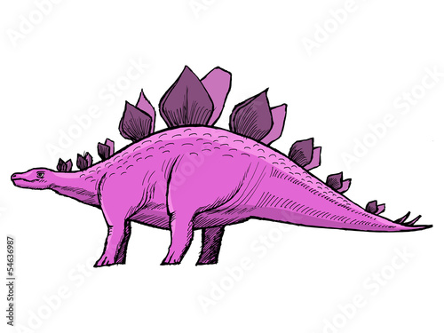 Plakat na zamówienie stegosaurus