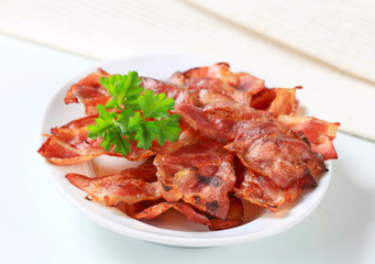 Canvas Print - Crispy bacon strips