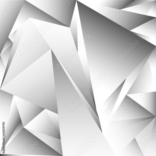 Naklejka - mata magnetyczna na lodówkę abstract triangles