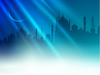 Wall Mural - Holy month of Muslim community Ramadan Kareem background.
