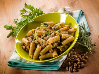 Canvas Print - pasta and beans