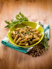 Canvas Print - pasta and beans