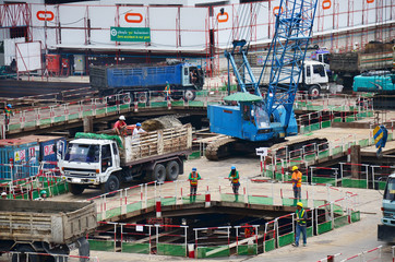 Wall Mural - Building construction Site at Thailand