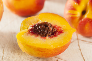 Organic Ripe Orange Peaches