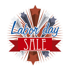 Sticker - labor day sale