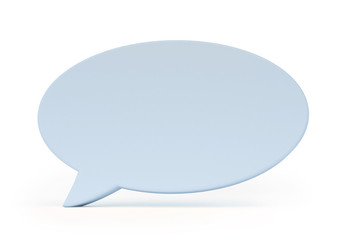 Poster - 3d speech bubble isolated on white with clipping path