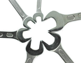 Stainless Steel Wrench close up