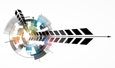 science futuristic internet high computer technology business