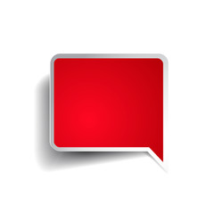 Aufkleber - empty red sticker or speech bubble