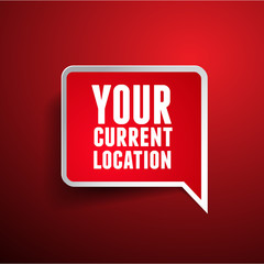 Poster - Your current location pointer