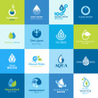 Set of icons for water