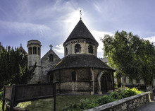 Church Of Holy Sepulchre Known As The Round Church In Cambridge,