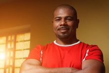 African American Man Athlete, Portrait