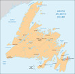 Newfoundland, map
