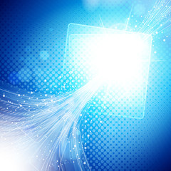 Aufkleber - abstract blue and light background.