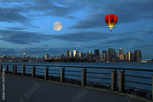 Naklejka nad blat kuchenny Th New York City Skyline